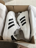 Adidas Grand Court 2.0 K "White/Black" — Kids Size 5
