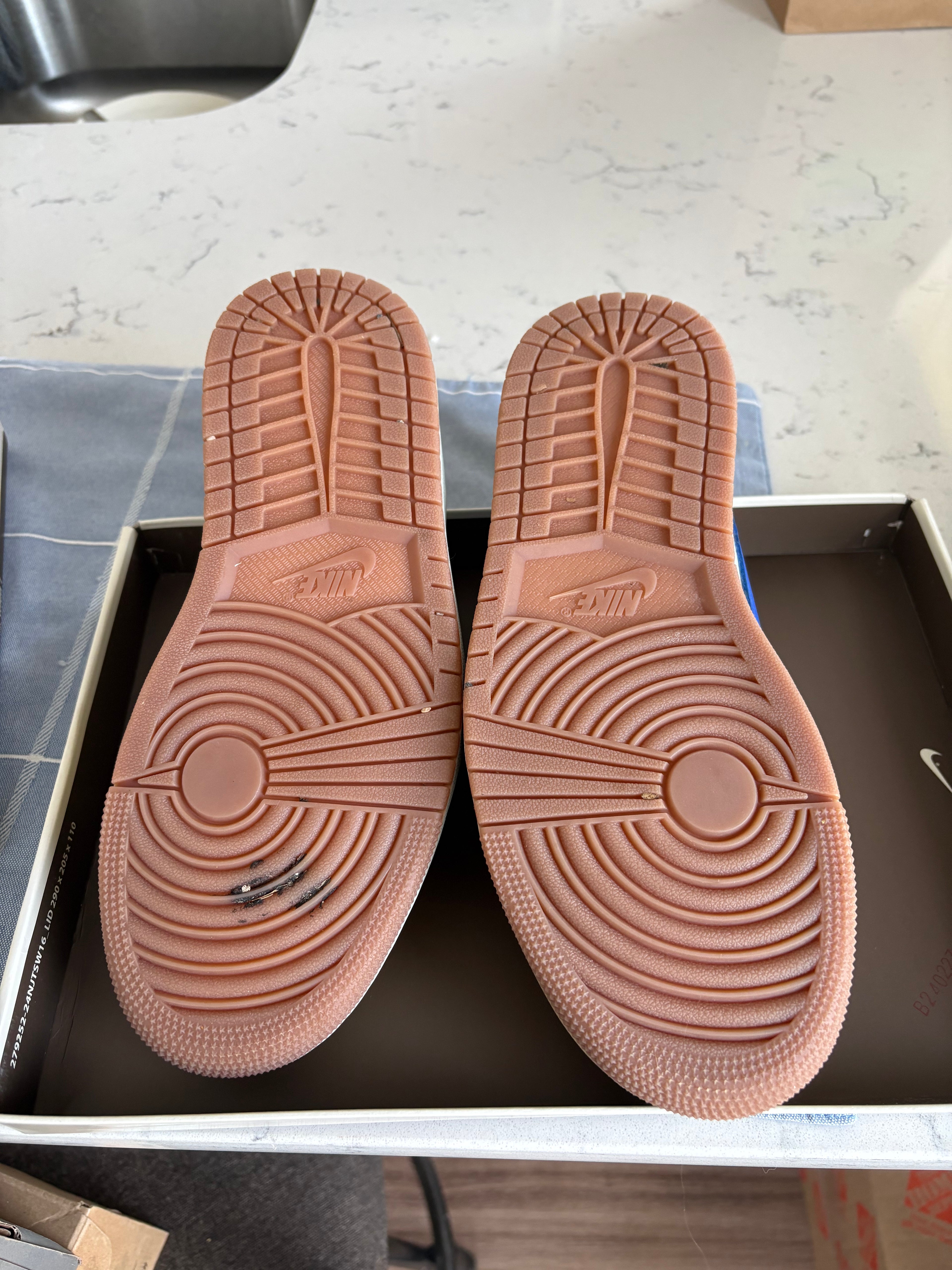Travis Scott x Air Jordan 1 Low “Canary” — Men’s Size 5