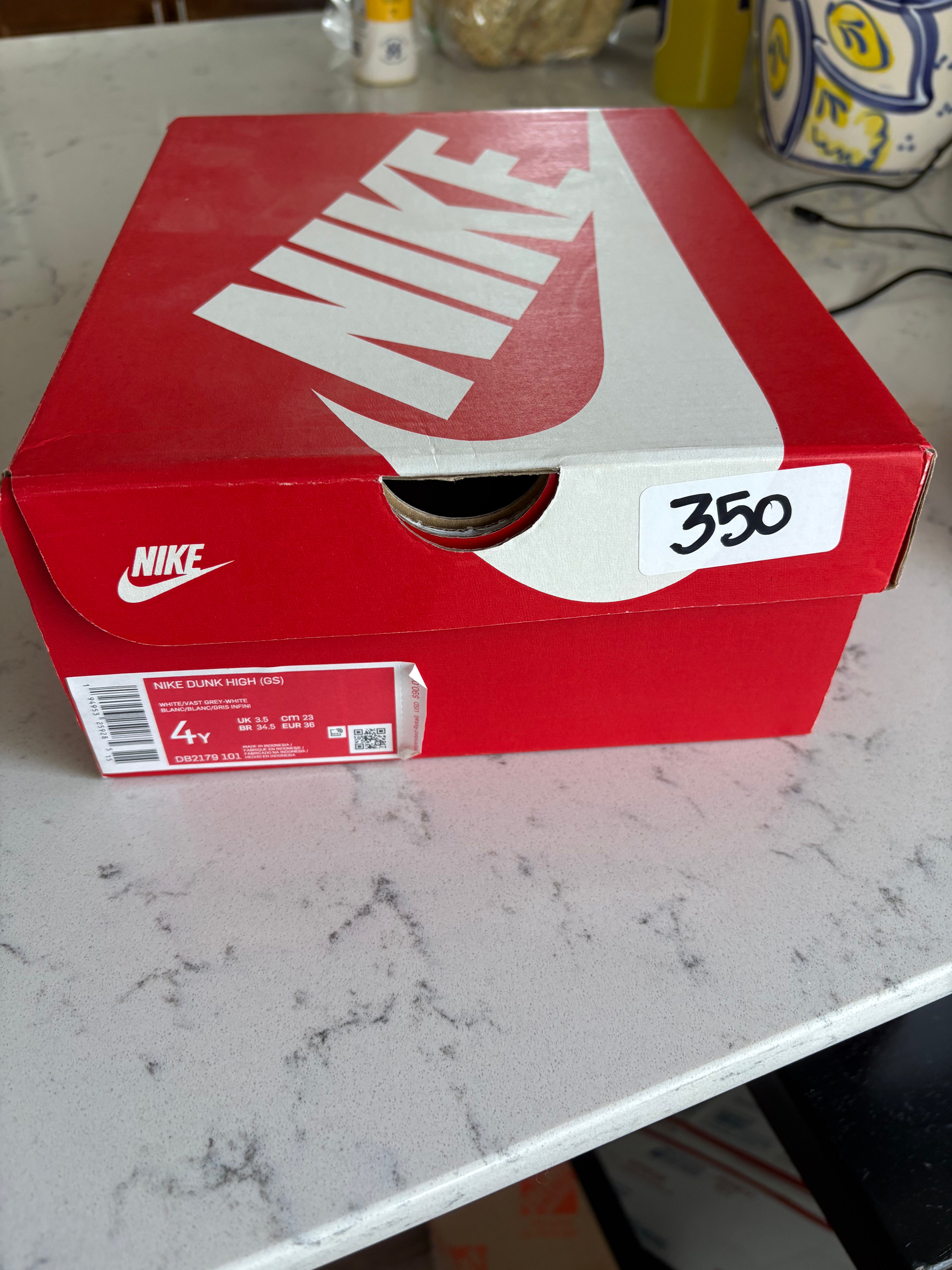 Air Jordan 1 Mid "Pinksicle/Safety Orange" — Grade School Size 6Y