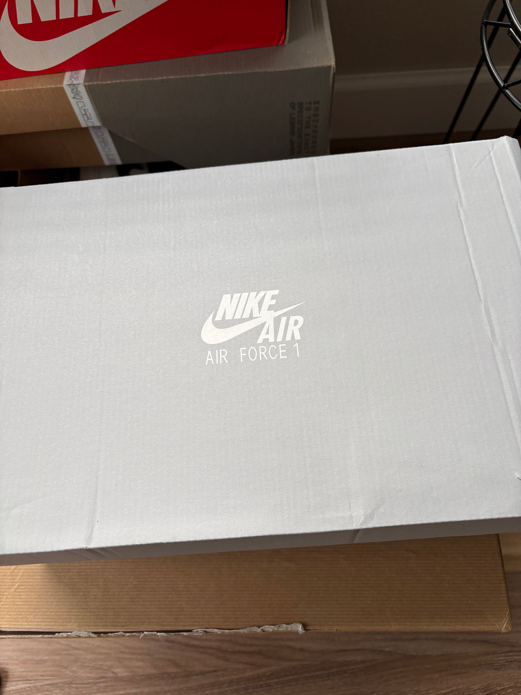 Nike Air Force 1 '07 LV8 "USA" White/Midnight Navy — Men's Size 12