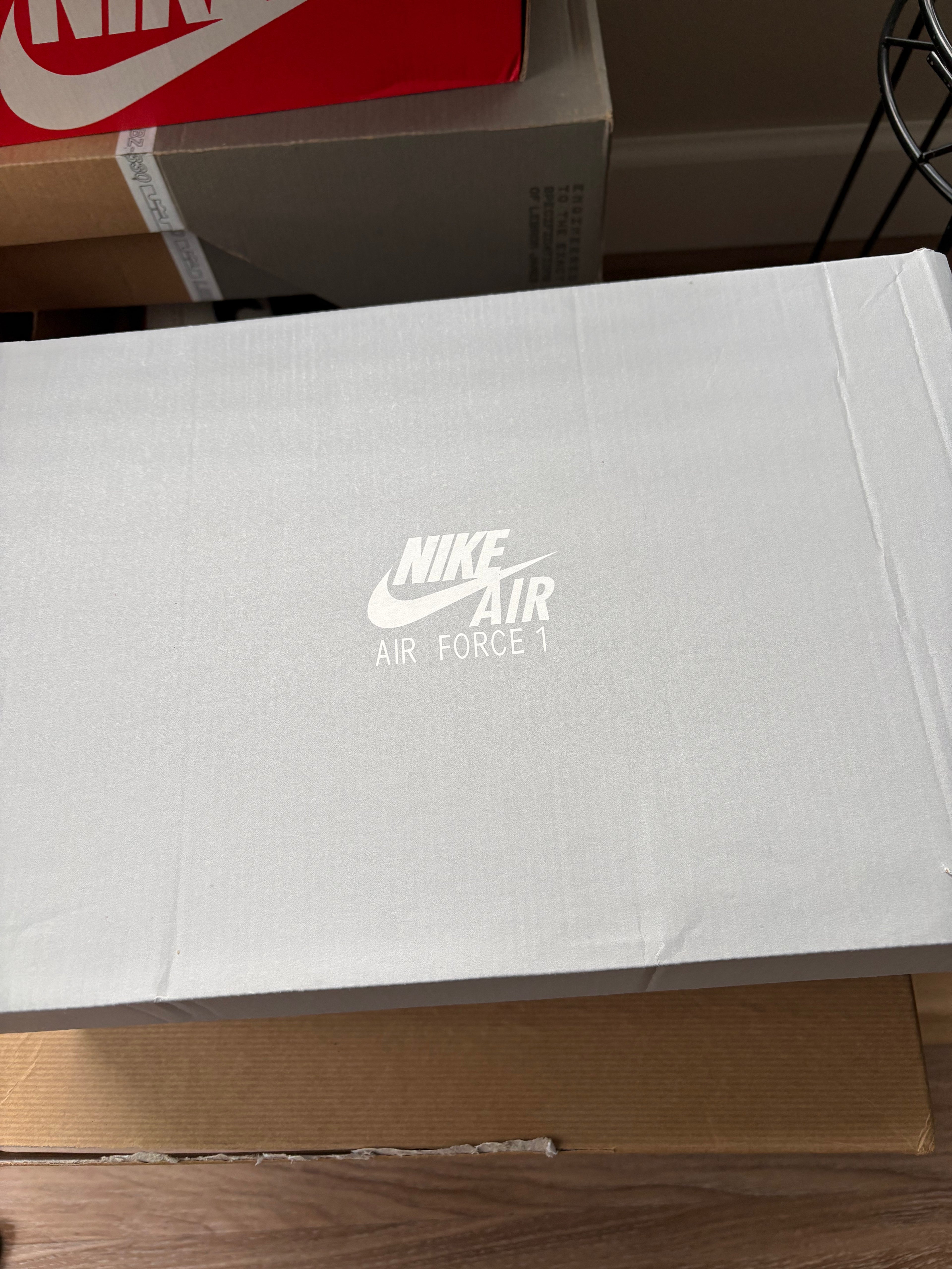 Nike Air Force 1 '07 LV8 "USA" White/Midnight Navy — Men's Size 12