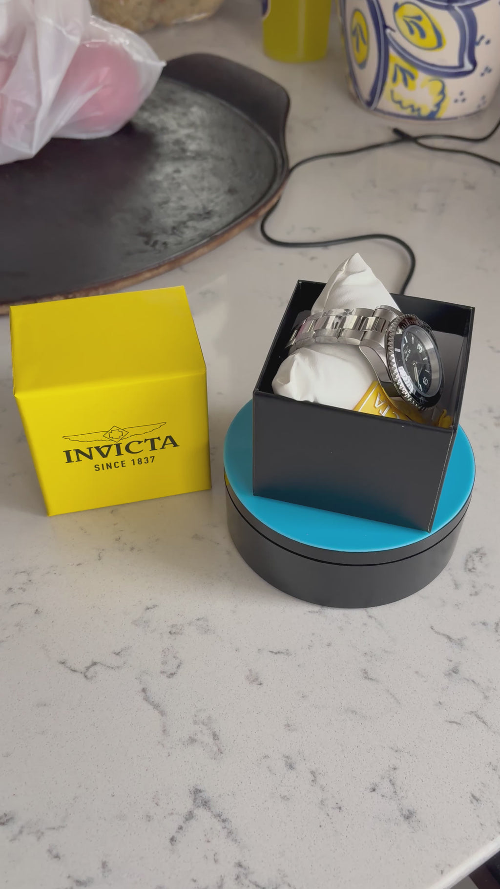Invicta Pro Diver Watch – Silver & Black