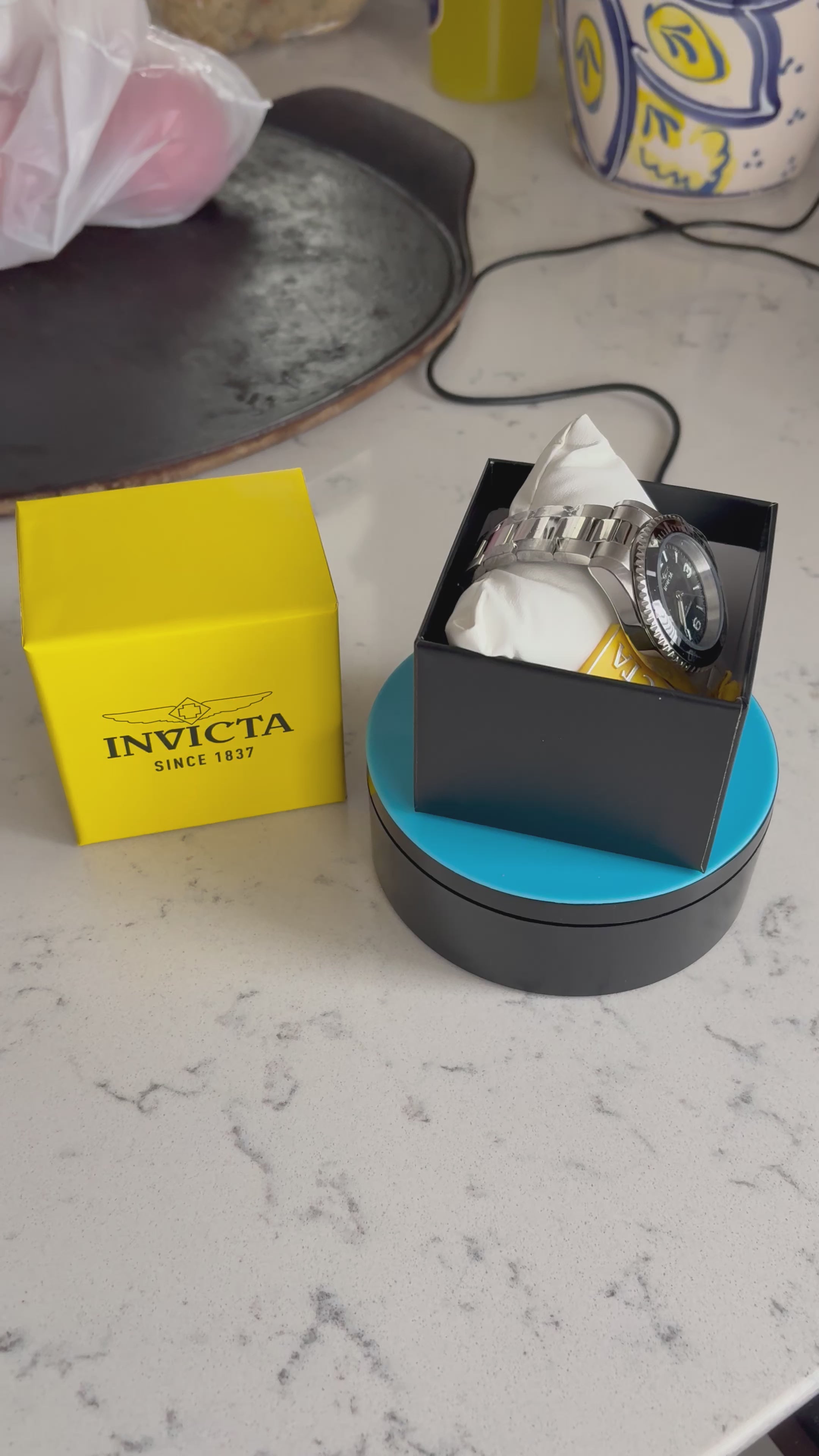 Invicta Pro Diver Watch – Silver & Black